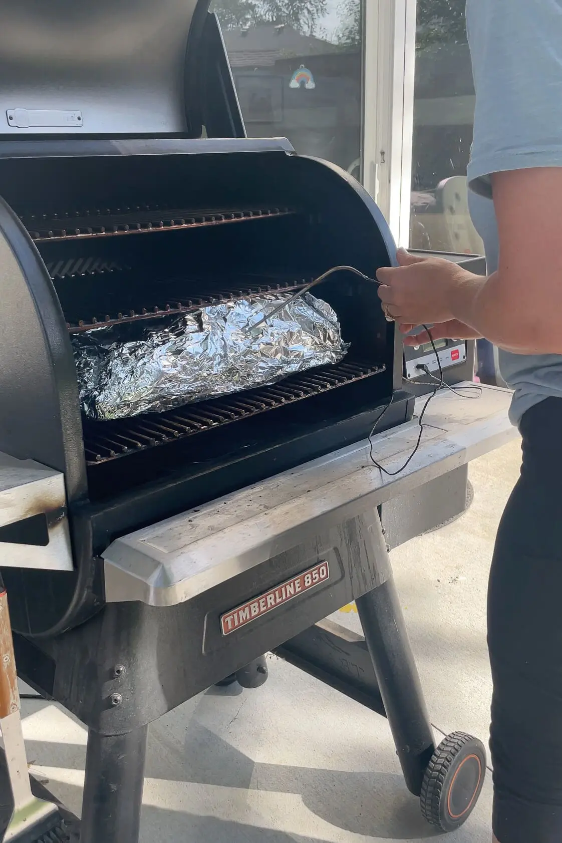 Using a Trager to smoke a brisket.